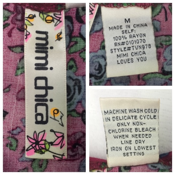 🔻2 for $10🔻Mimi Chica High Low Floral Tank - Picture 8 of 8