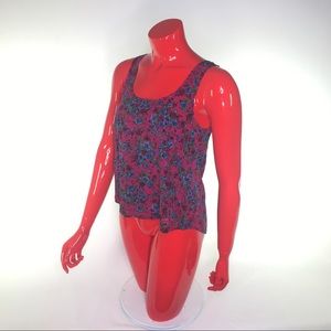 🔻2 for $10🔻Mimi Chica High Low Floral Tank