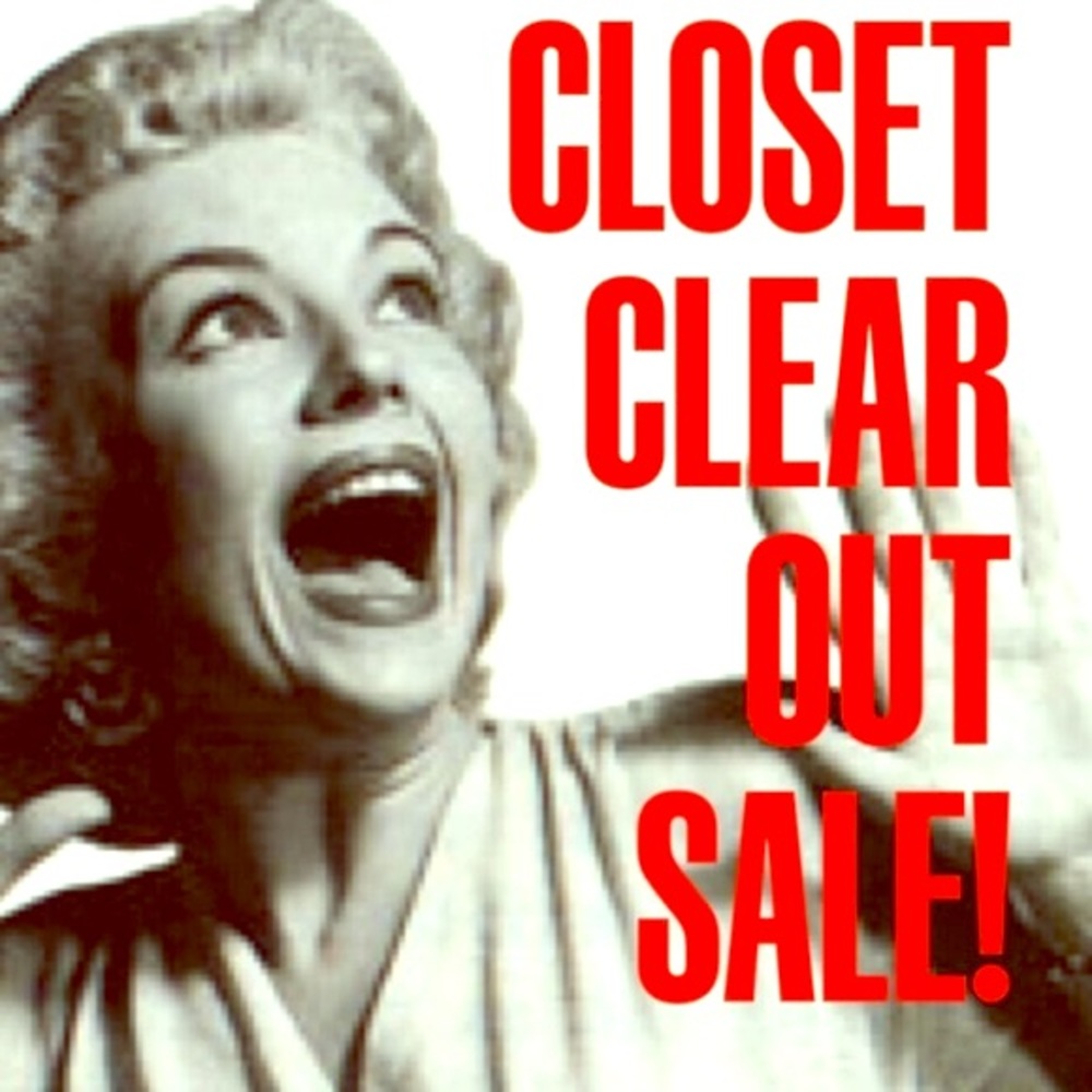 Closet clear out everything must go!