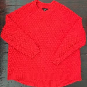 Cable knit sweater