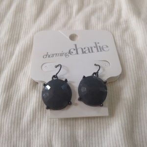 Charming Charlie gray/slate dangling earrings