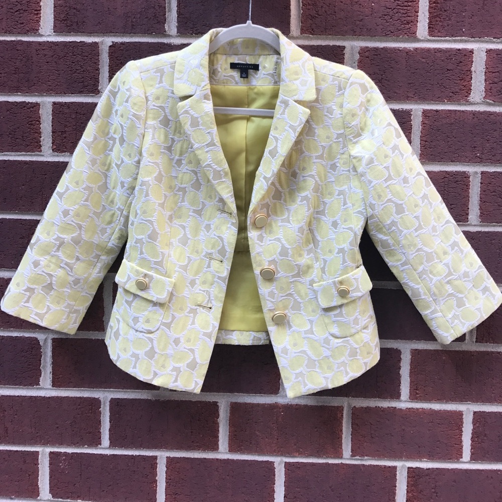 Semantiks gold brocade blazer