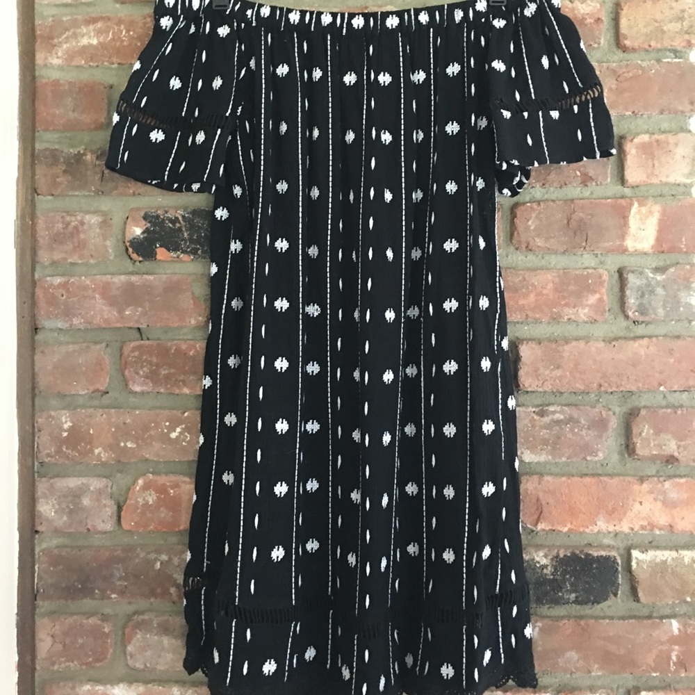 Topshop off the shoulder dress