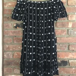 Topshop off the shoulder dress