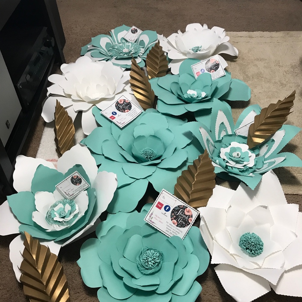 Backdrop Paper Flowers 🌺