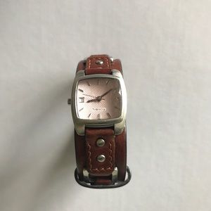 Fossil leather watch Fossil leather watch