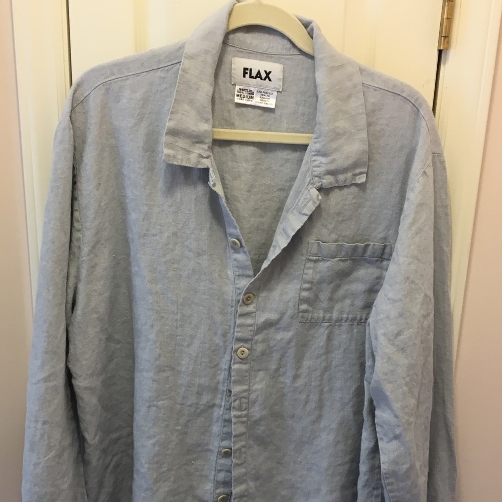 FLAX brand Medium light grey top