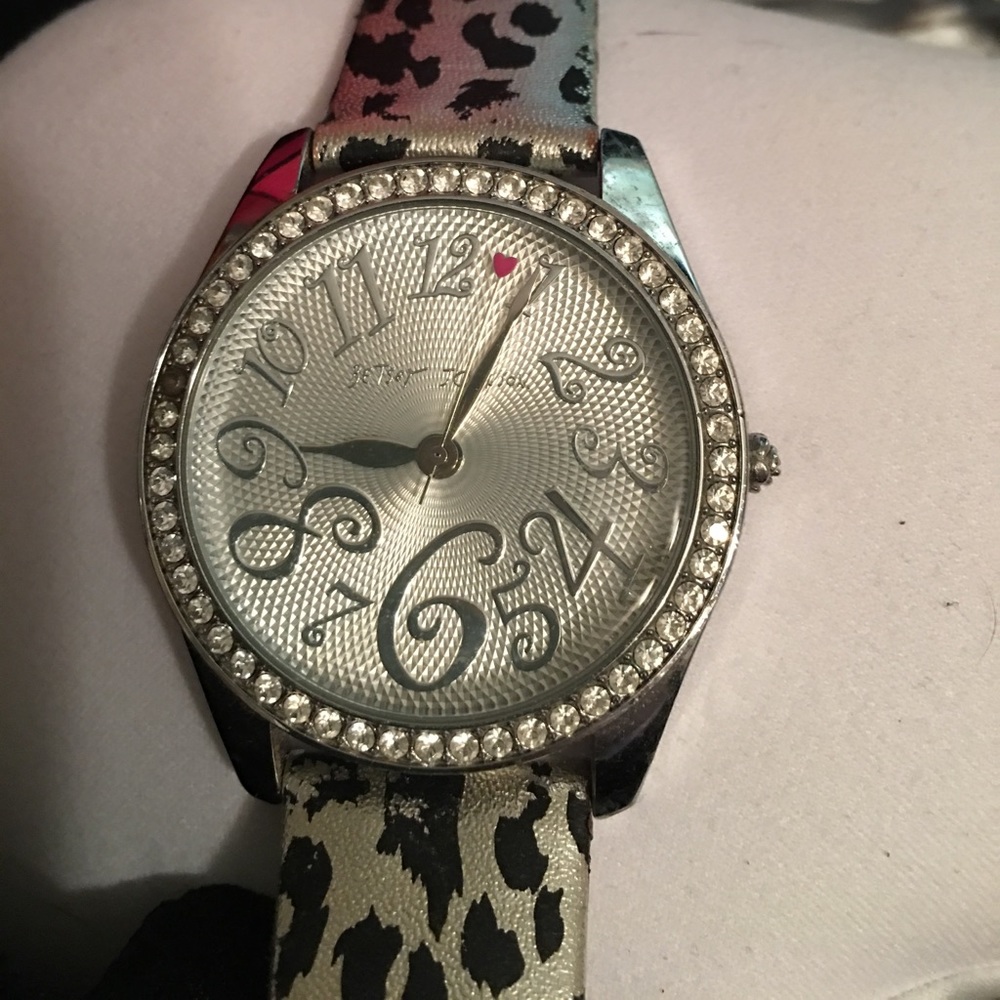 Betsy Johnson watch leopard