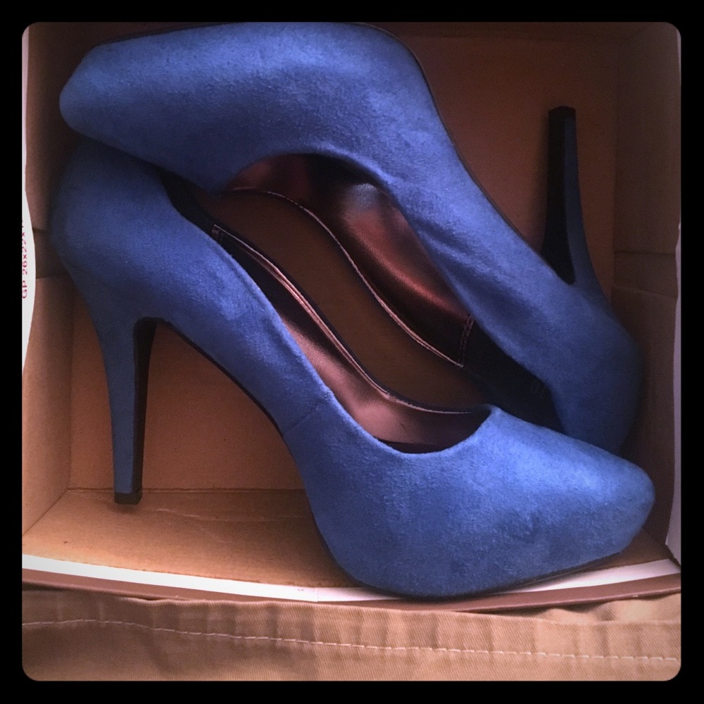 Blue suede shoes