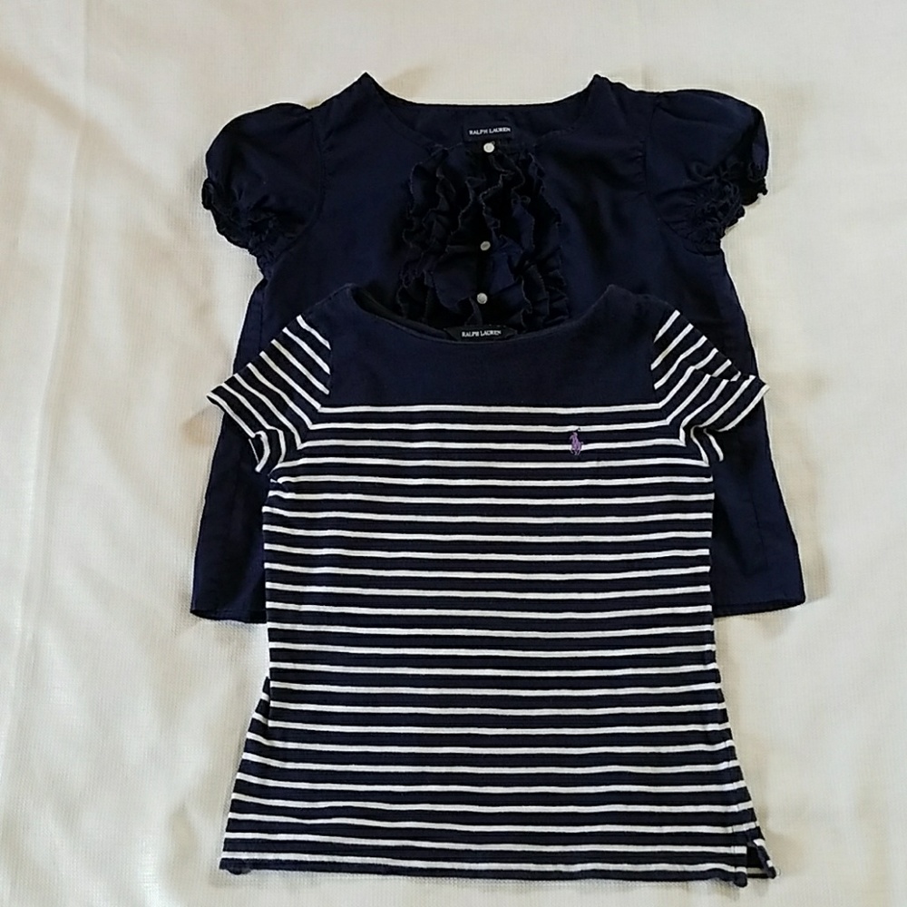 Bundle Of Two Ralph Lauren Girls Shirts Size 8-10