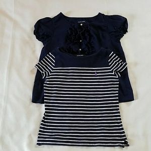 Bundle Of Two Ralph Lauren Girls Shirts Size 8-10