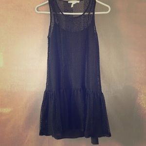 BCBGeneration Black Mini Crochet Dress XXS