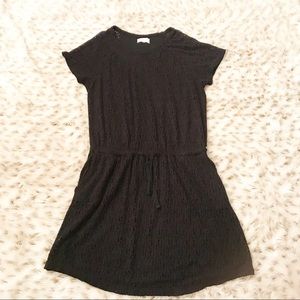 Lou and Grey black drawstring waist dress