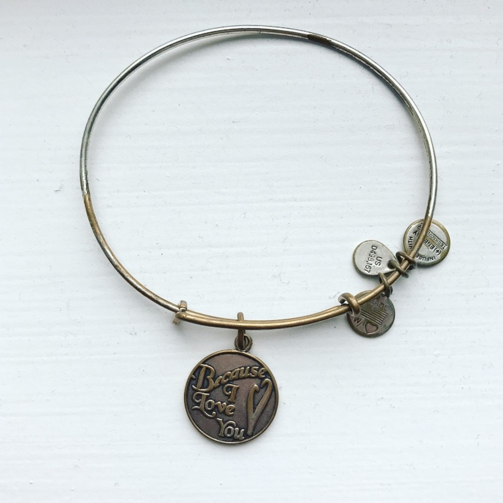 *RETIRED* Alex & Ani 'Because I Love You' bracelet