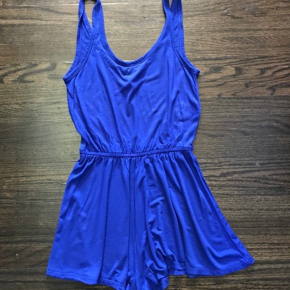 H&M cobalt blue romper - Picture 2 of 4