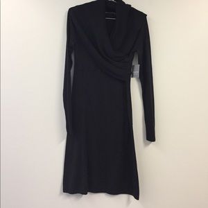Athleta black sweater dress, size S, NWT