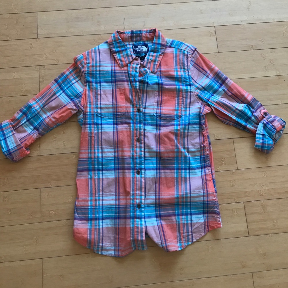 The North Face Plaid top