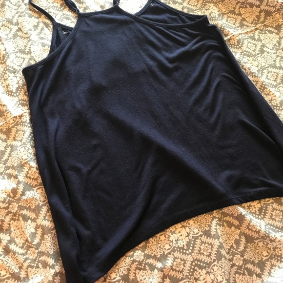 Dark Blue Sequin Front Tank Top - Picture 4 of 4