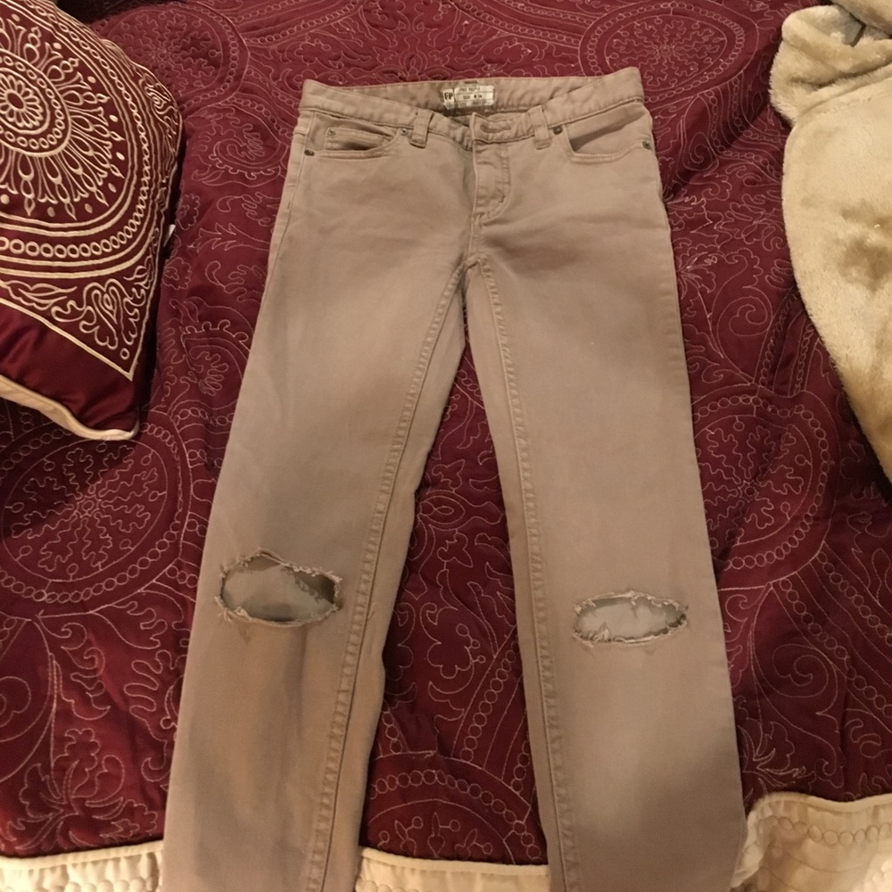 Free people jeans worn once!