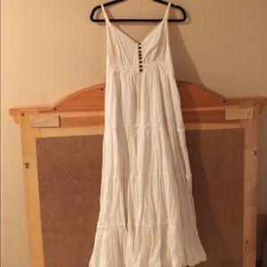 White/Cream Long Maxi Dress