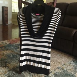 Black and White Striped Sweater