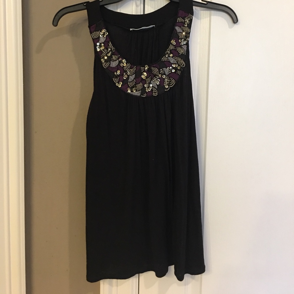 Embroidered tank top
