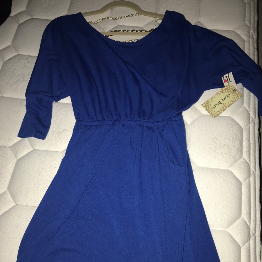 Blue Derek Heart Dress