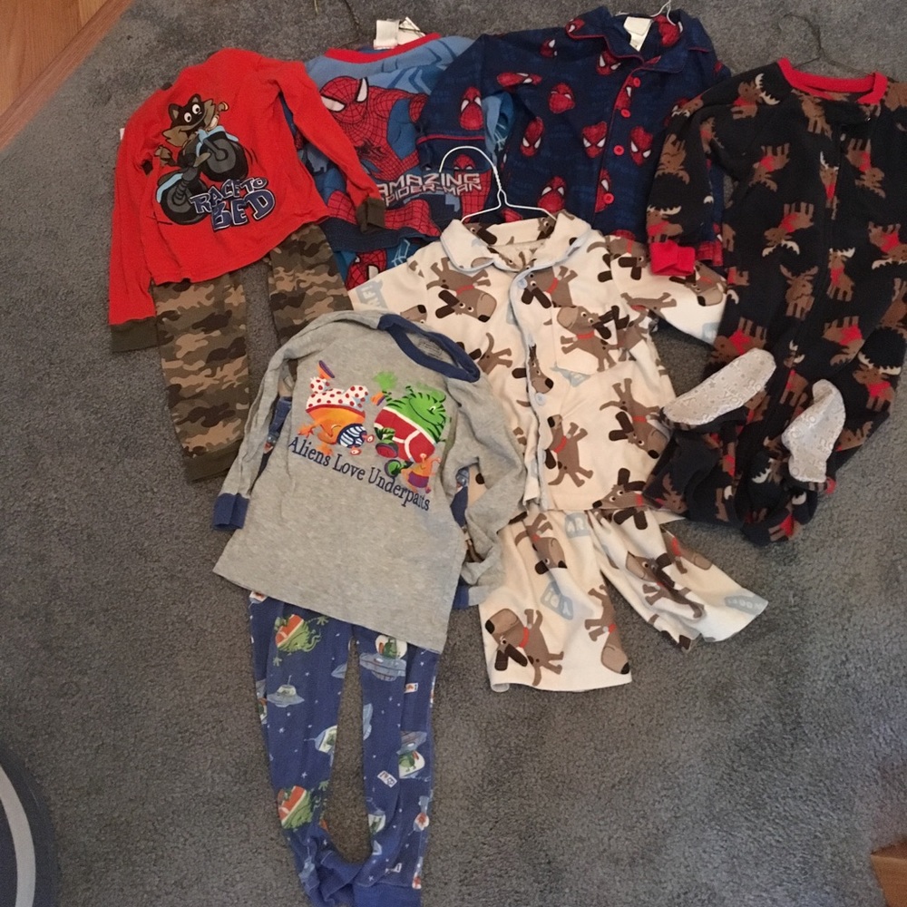 3T winter fall pajama lot
