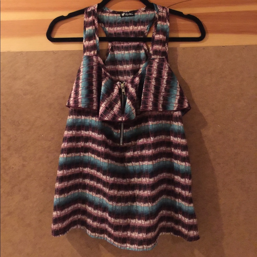 Lily White - Tank Top with Front Zipper