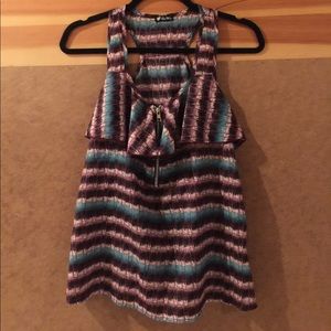 Lily White - Tank Top with Front Zipper