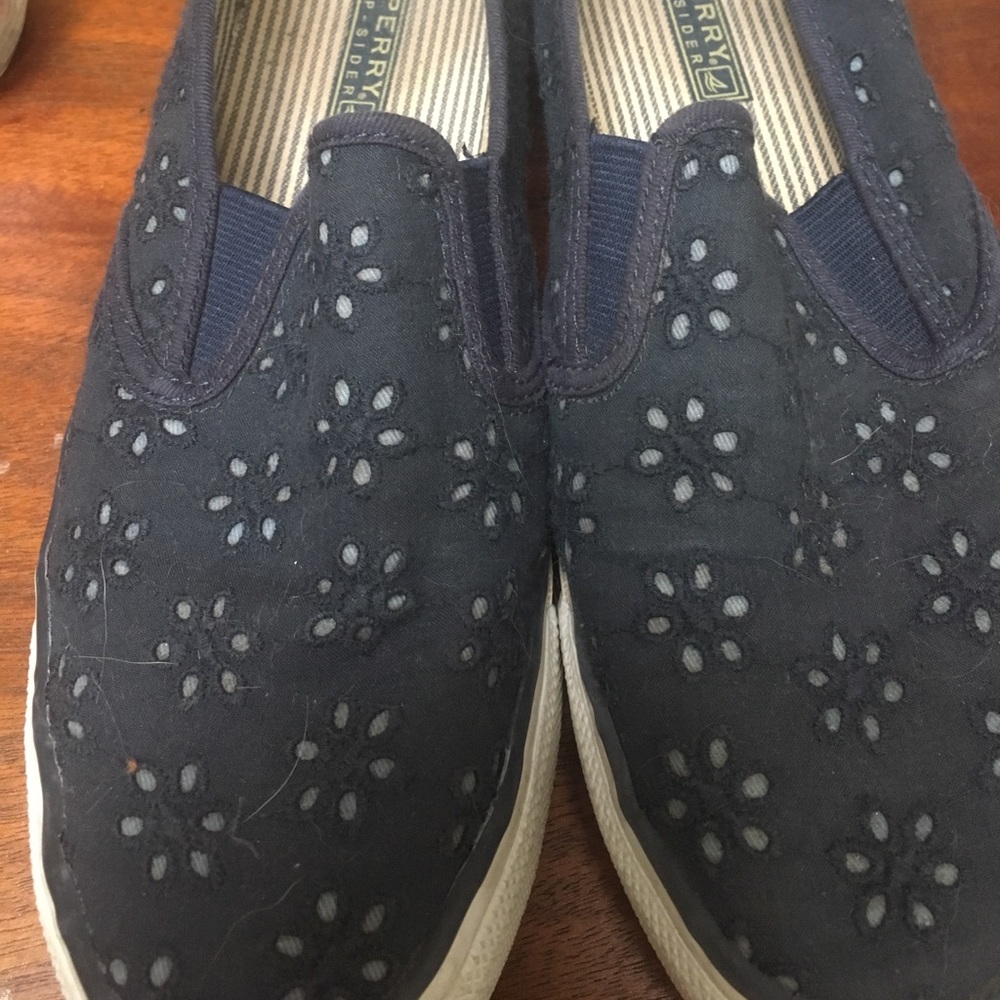 Sperry floral slip on sneakers
