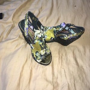 Irregular Choice ‘Kupcake’ espadrille wedges