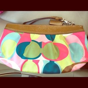 Coach Multi-Colored Clutch