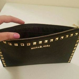 Michael Kors black clutch