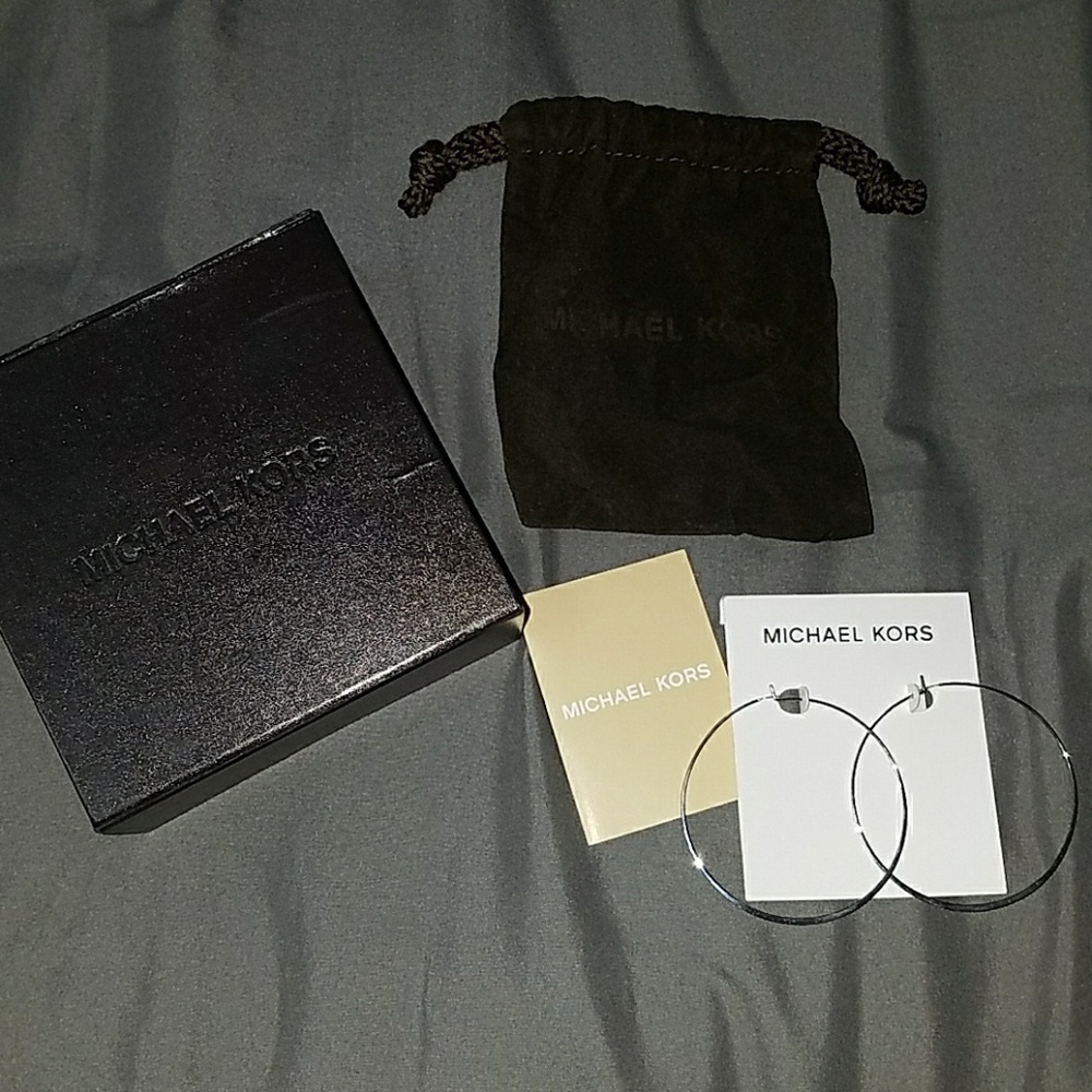 Michael Kors Silver Hoop Earrings