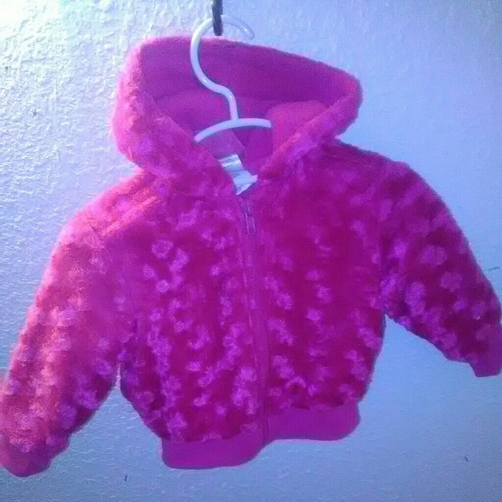 **B.O.G.O. Free ALL kids**Hot pink Girls hoodcoat