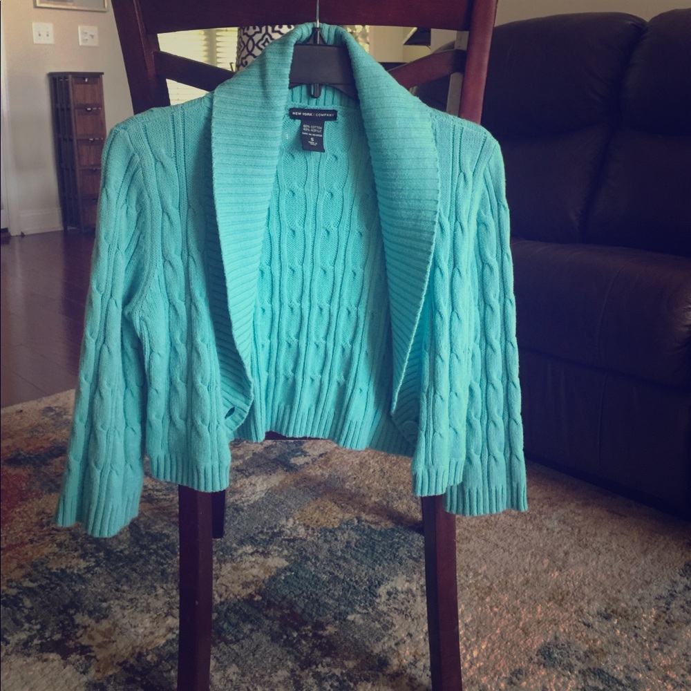 Cropped Sweater Jacket