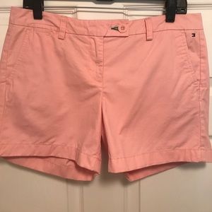 Tommy Hilfiger pink shorts.