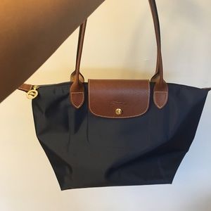 Longchamp Small Le Pilage Tote in Navy