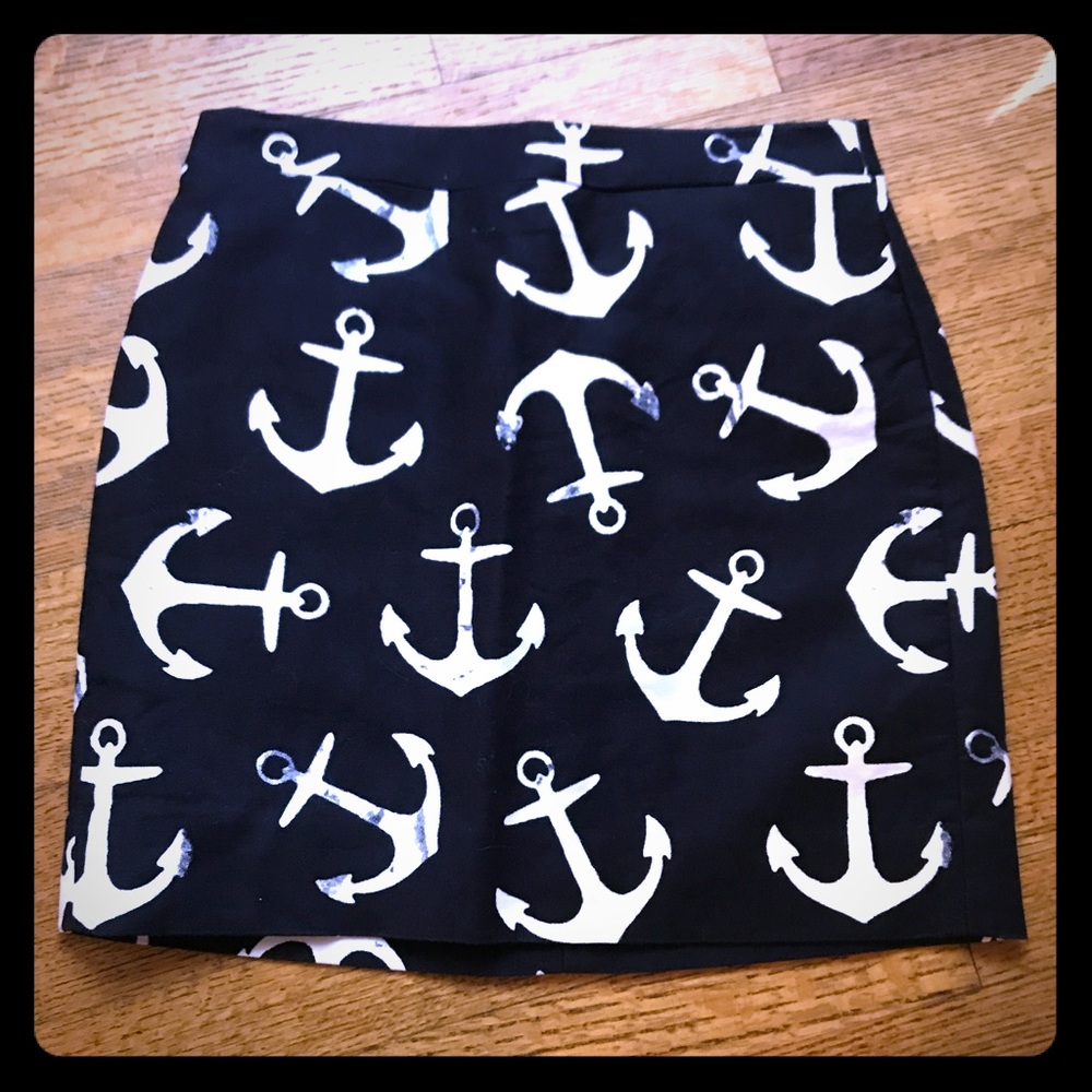 NWOT J.Crew Anchor Skirt - 0