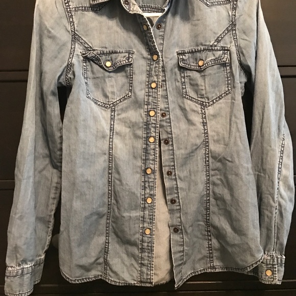 Charlotte Russe Jean button up - Picture 2 of 2