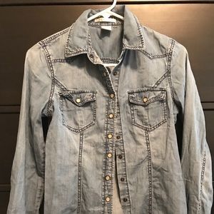 Charlotte Russe Jean button up