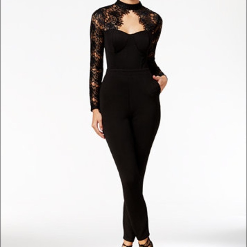 Sexy Chic mock neck jumpsuit
