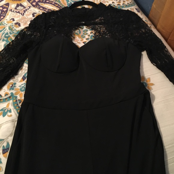 Sexy Chic mock neck jumpsuit - Picture 3 of 3