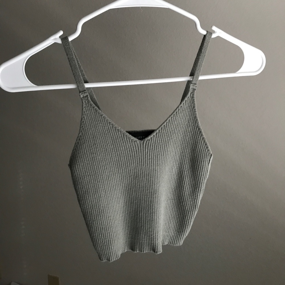 Olive Crop Top