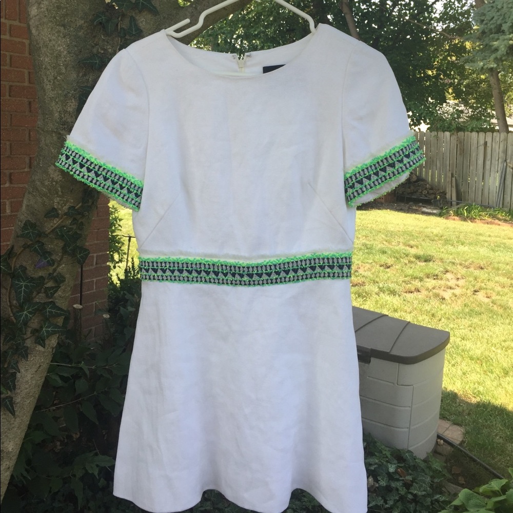 J. Crew embroidered dress
