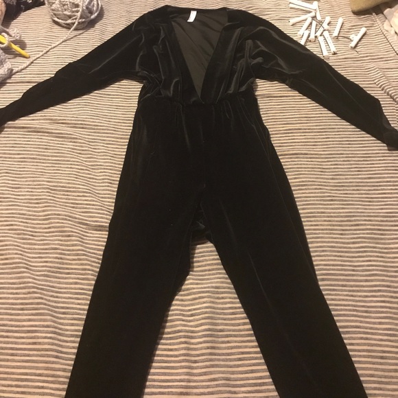 American Apparel Velvet Jumpsuit - Picture 3 of 4
