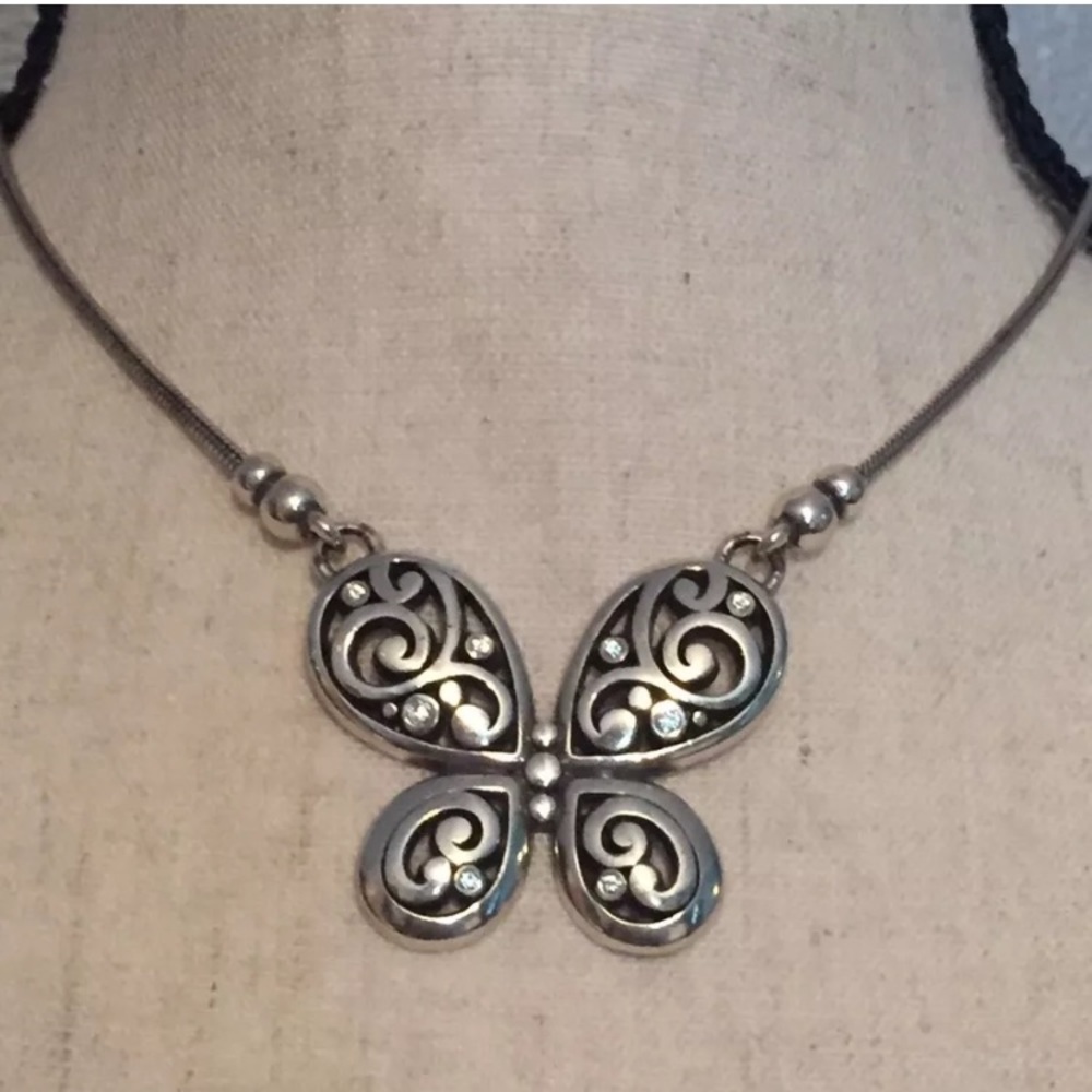Brighton silver butterfly necklace