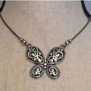 Brighton silver butterfly necklace