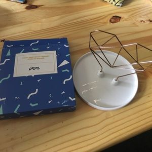 NWT Coxet Wire Heart Ceramic Jewelry Holder